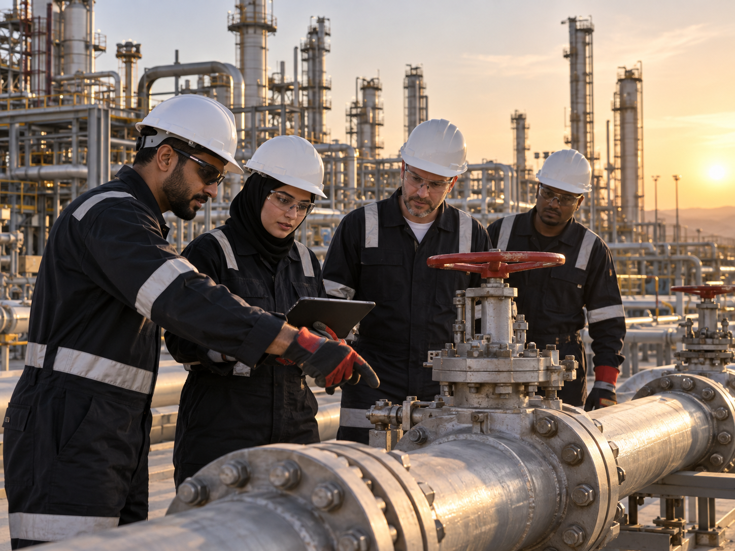 Industrial maintenance team
